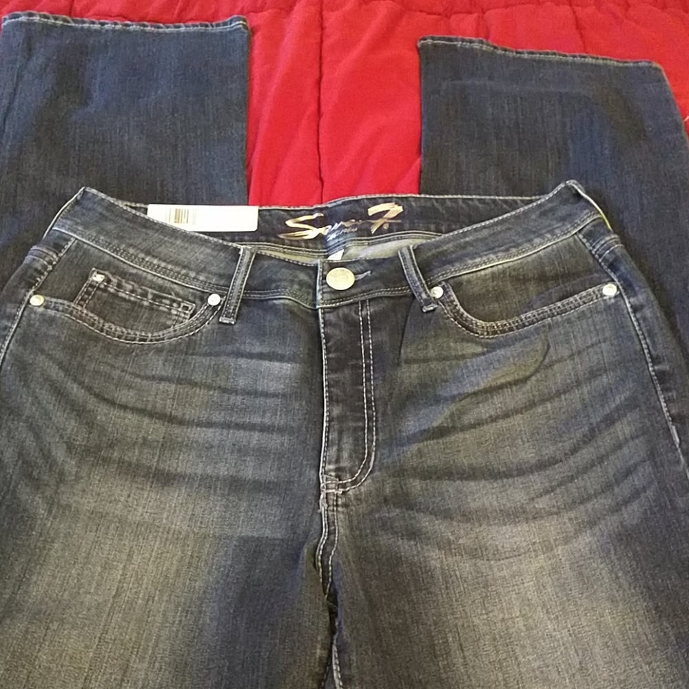 Seven7 mid rise slim boot jeans - Picture 3 of 9
